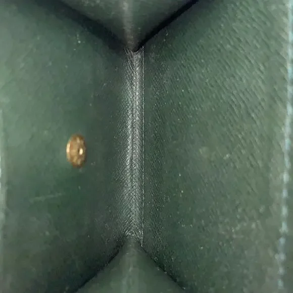 Louis Vuitton Taiga Green3 Cult Card Wallet W/ Dust Bag